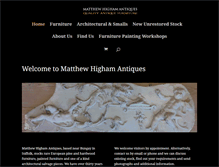 Tablet Screenshot of matthewhighamantiques.co.uk